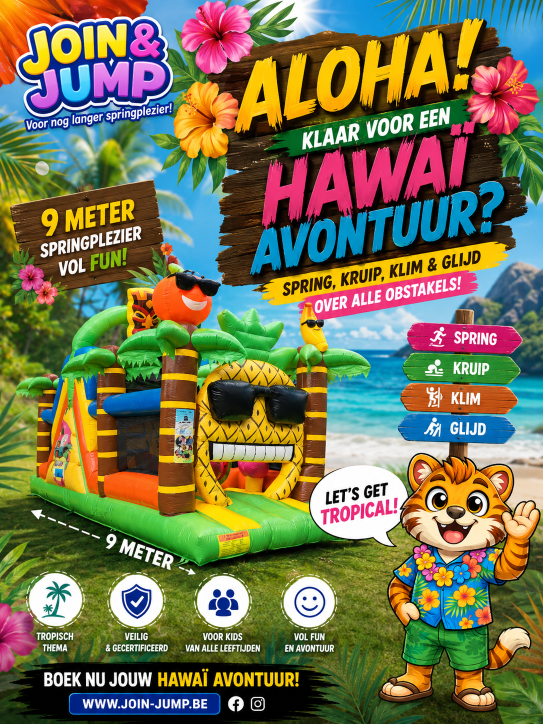 Springkasteel hawaii run
