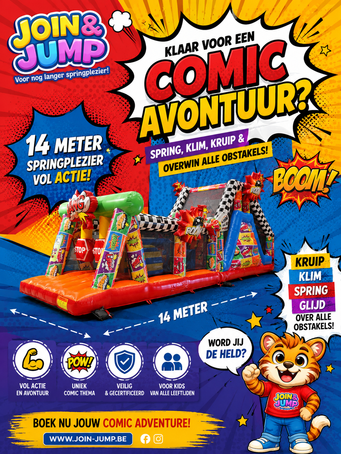 Springkasteel comic run