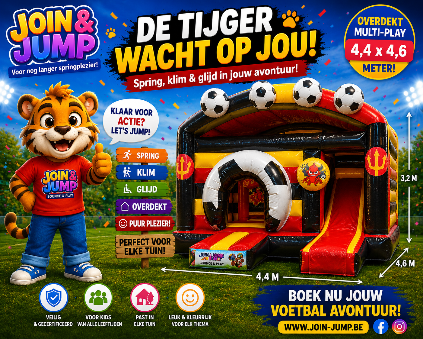 Springkasteel Rode Duivels