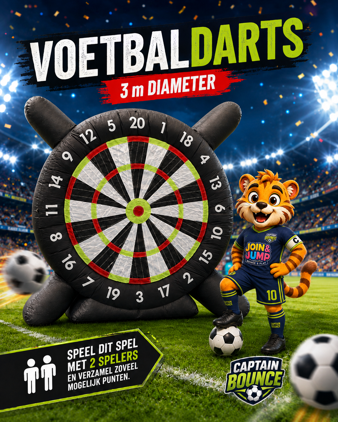 Voetbaldarts 3m